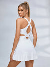 Crisscross Back Cutout Tennis Dress