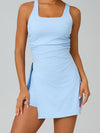 Cutout-Back Wrap Tennis Dress