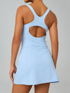 Cutout-Back Wrap Tennis Dress