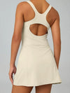 Cutout-Back Wrap Tennis Dress