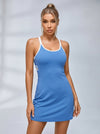 Geometric Cutout Tennis Dress