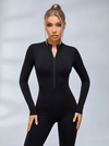 Zipper Hip-lift Jumpsuit