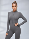 Zipper Hip-lift Jumpsuit