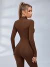 Zipper Hip-lift Jumpsuit