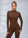 Zipper Hip-lift Jumpsuit