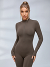 Zipper Fleece Jumpsuit