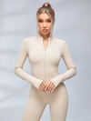 Zipper Fleece Jumpsuit