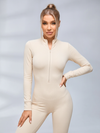 Zipper Fleece Jumpsuit