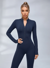 Zipper Fleece Jumpsuit