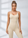 Cross Back Scrunch Bum Quick-dry Jumpsuit