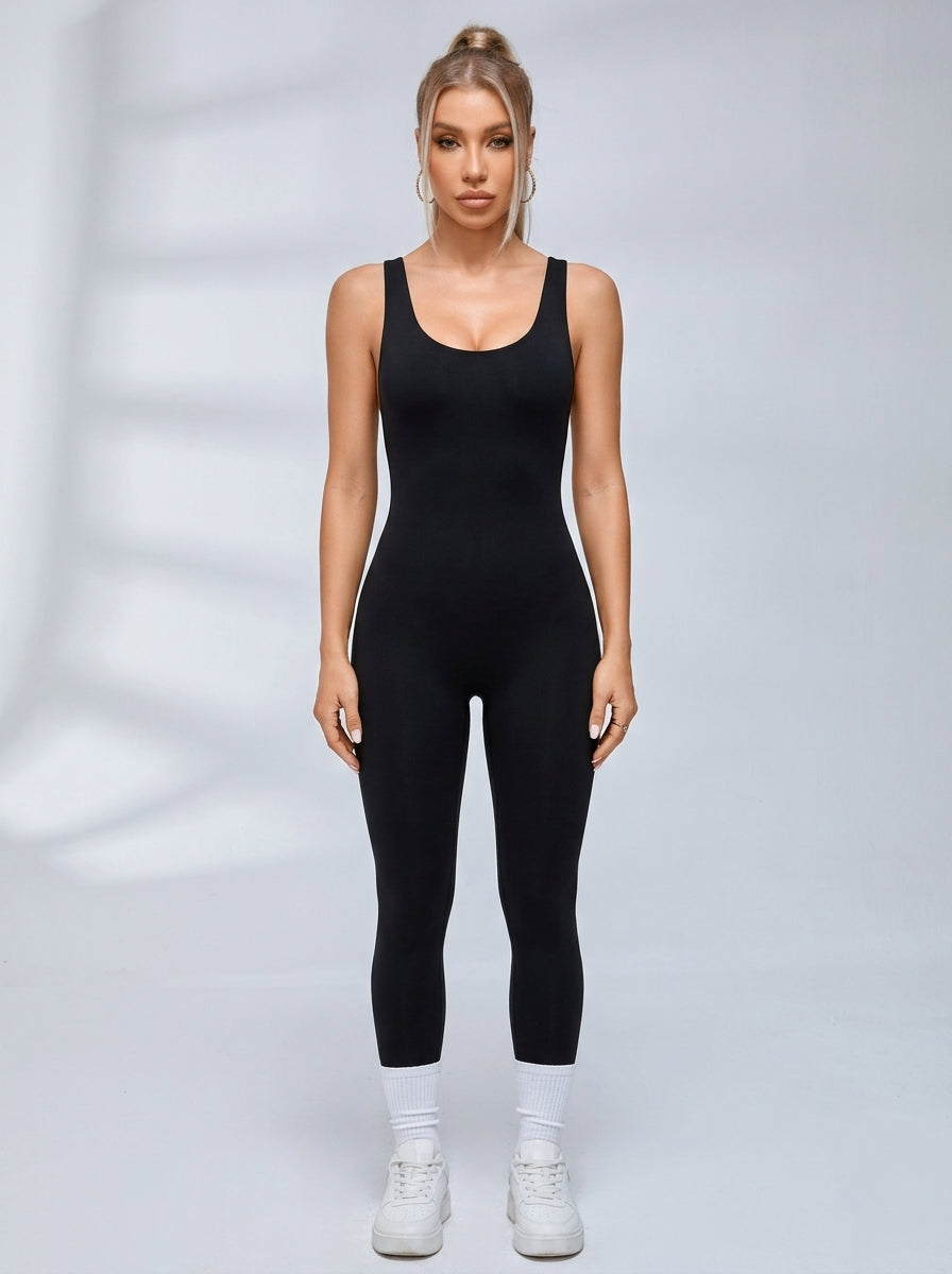 Cross Back Scrunch Bum Jumpsuit