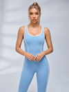 Backless Stripes Jumpsuit