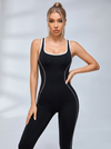 Backless Stripes Jumpsuit