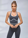Backless Ribbed Jumpsuit