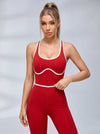 Backless Ribbed Jumpsuit