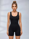 Sexy Leopard Print Cross Back Deep V Back Scrunch Bum Romper