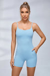 Backless U Collar Quick Dry Nude Sensation Romper