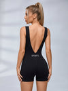 Sexy Deep V-shaped Waist Backless Hip-lift Elastic Tight Scrunch Bum Romper
