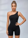 Solid Color Cutout Romper