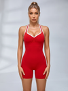 Halter Cutout-Back Romper