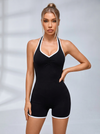 Halter Cutout-Back Romper