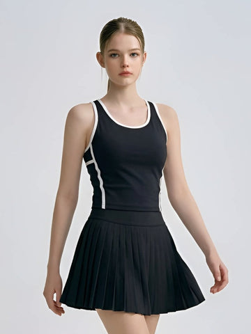 Racerback Tennis Tank & Pleated Skirt Set