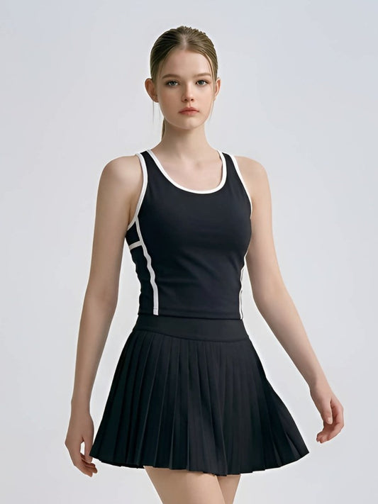 Racerback Tennis Tank & Pleated Skirt Set