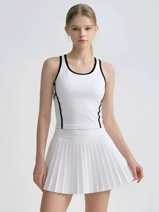 Racerback Tennis Tank & Pleated Skirt Set