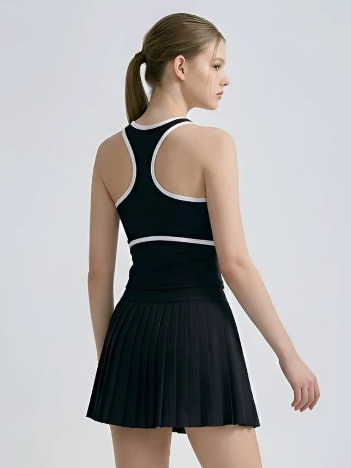 Racerback Tennis Tank & Pleated Skirt Set