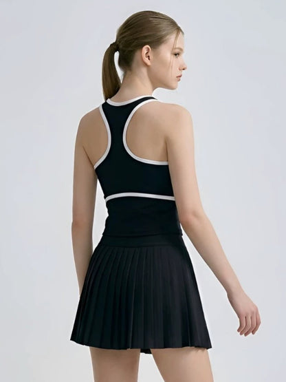 Racerback Tennis Tank & Pleated Skirt Set