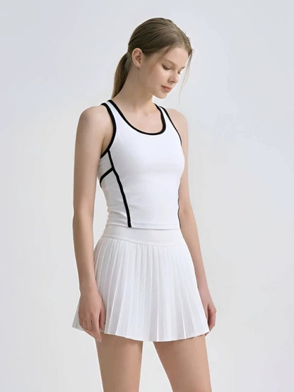 Racerback Tennis Tank & Pleated Skirt Set