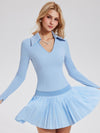 Collared Long-Sleeve Tennis Set