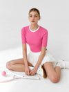 Cropped Bubble Skirt Tennis Set