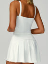 Square-Neck Pleated Tennis Set