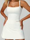 Square-Neck Pleated Tennis Set