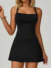 Square-Neck Pleated Tennis Set