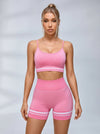 Deep V Back Stripes Short Tracksuit