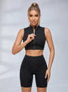 Stich Zipper Hot Short Suit
