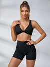 Leopard Print Twisted Workout Set