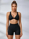 Leopard Print Twisted Workout Set