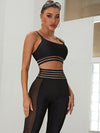 ❤ZASUWA Female Sheer Mesh Scrunch Bum Quick-dry Tracksuit