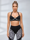 Zebra Print Push Up Tracksuit