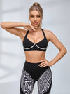 Zebra Print Push Up Tracksuit