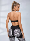 Zebra Print Push Up Tracksuit