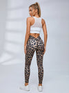 Leopard Deep V Back Scrunch Bum Short Suit