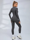 Sexy Zipper Fleece Jumpsuit