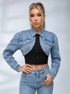 Feamle Denim Cropped Jacket