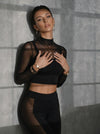 Sexy Sheer Mesh Long Sleeves