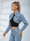 Feamle Denim Cropped Jacket