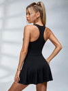 Half-Zip Racerback Tennis Dress